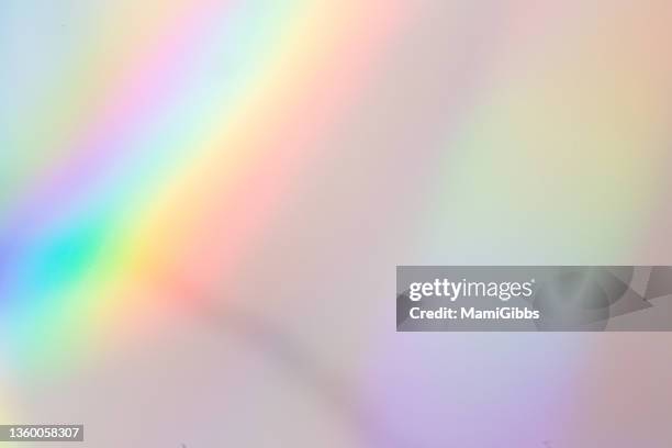 rainbow color sunlight on the paper - prisma stockfoto's en -beelden