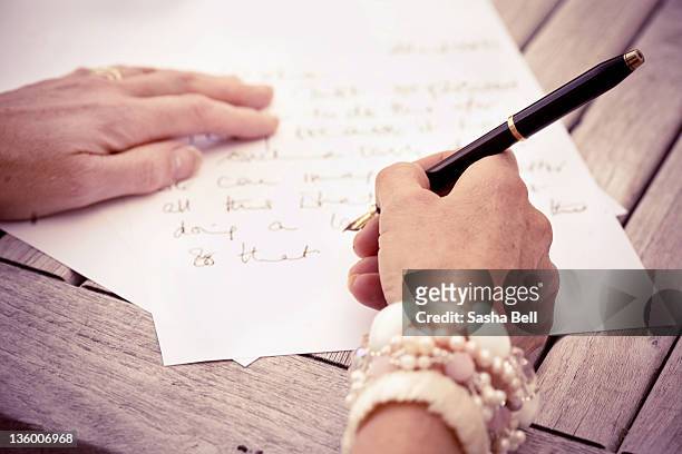 writing letters - message stock-fotos und bilder