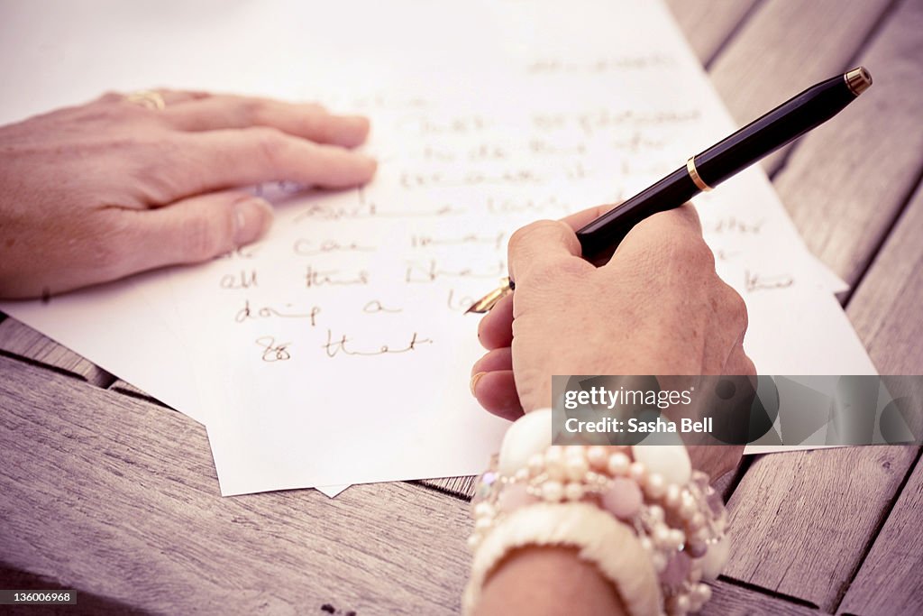 Writing letters