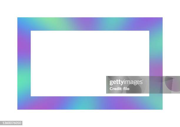 smooth gradient blur blend frame - green screen background stock illustrations