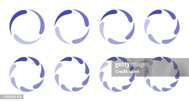 ilustraciones, imágenes clip art, dibujos animados e iconos de stock de elementos de diseño de círculos - 5 step process cycle