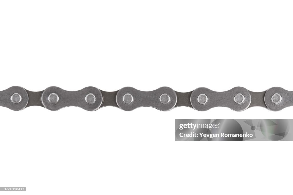 Bicycle chain isolated on white background