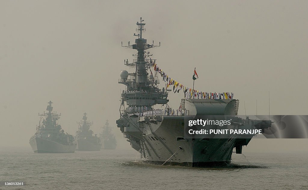 Indian Navy's aircraft carrier INS Viraa