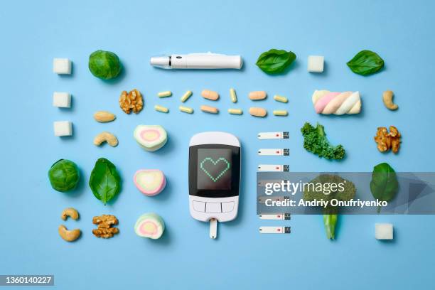 blood glucose test pattern - diabetes and nobody stock pictures, royalty-free photos & images