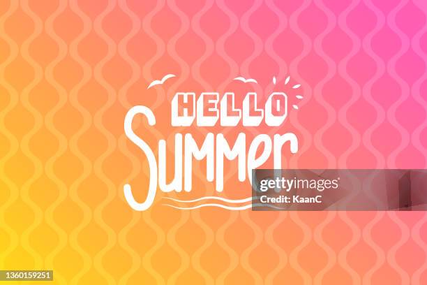 lettering composition of summer vacation stock illustration on abstract background. - aura stock illustrations