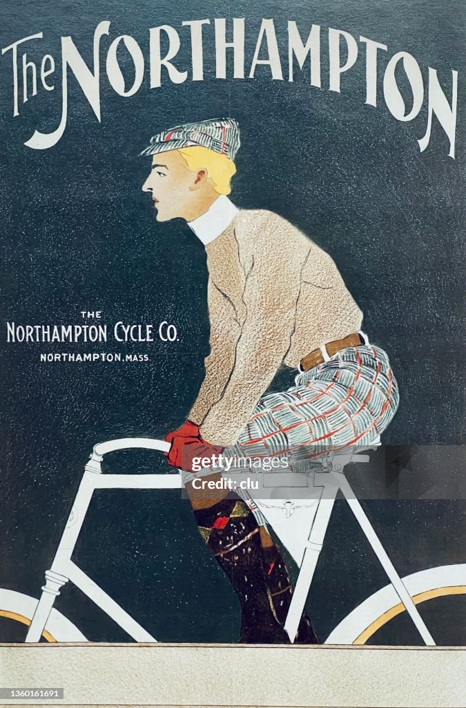 Man riding a Northampton bicycle