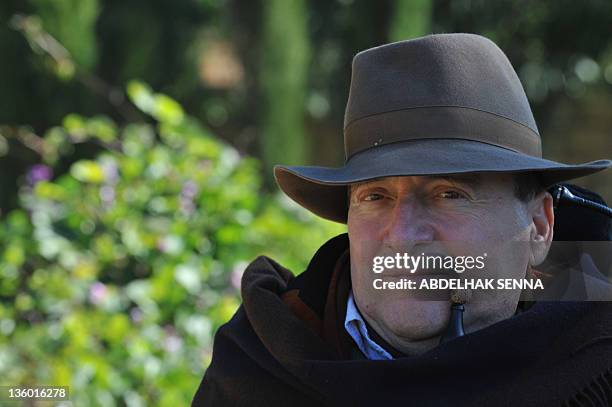 Henri MAMARBACHI - French businessman, writer and tetraplegique survivor of a parasailing accident Philippe Pozzo di Borgo poses his residence in...