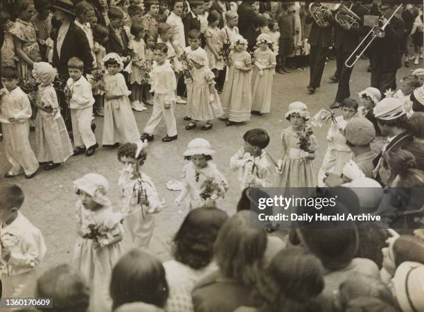 Procession in Little Italy. 22nd July 1934. Edward George Malindine