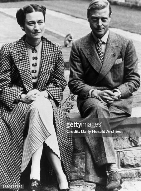 The Duke and Duchess of Windsor, 13 September 1939. 'Back in England after an absence of nearly three years, the Duke and Duchess of Windsor are now...