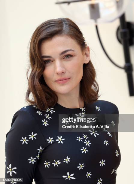 Marta Nieto attends the photocall of the movie "Lasciarsi Un Giorno A Roma" at Le Meridien Visconti Hotel on December 21, 2021 in Rome, Italy.