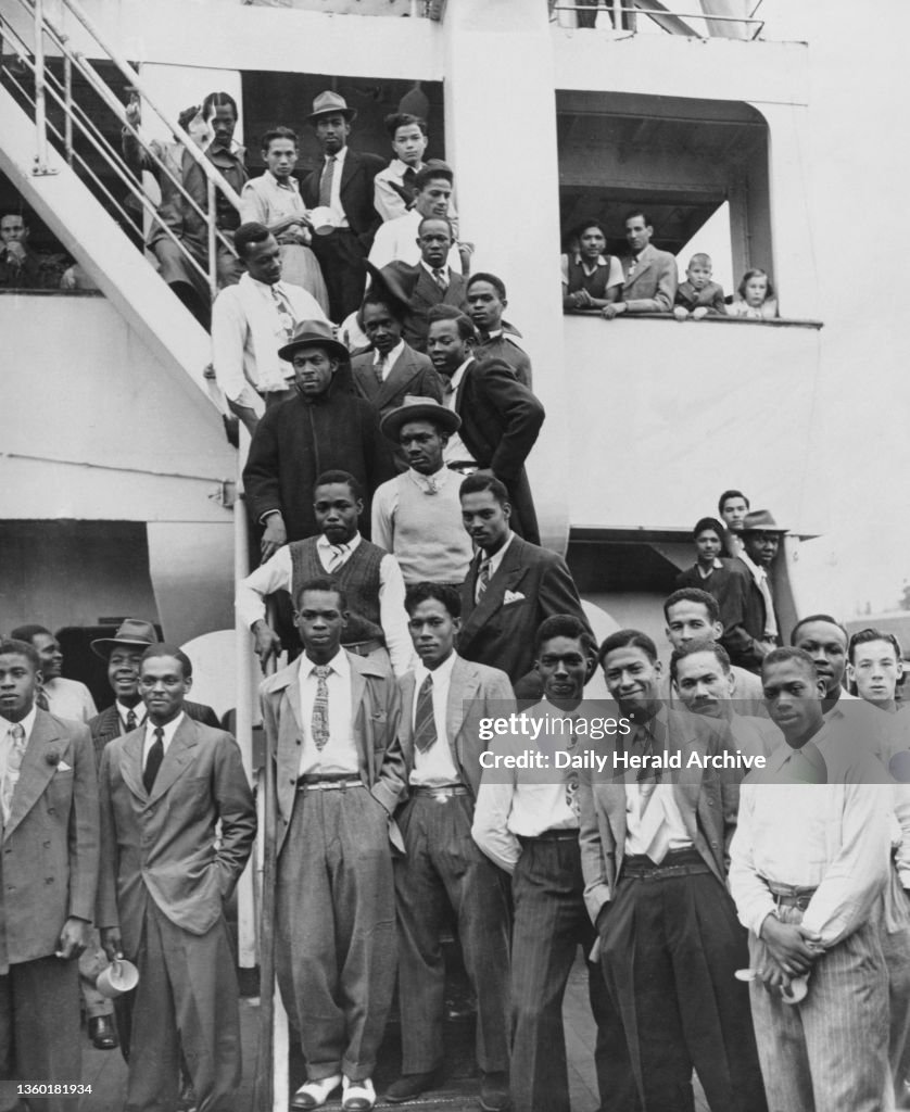 Jamaican immigrants Arrive On The Empire Windrush