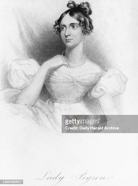 Anne Isabella Noel Byron, 11th Baroness Wentworth circa 1813. Lady Byron , who was the wife of the poet Lord Byron, and mother of Ada, Countess...