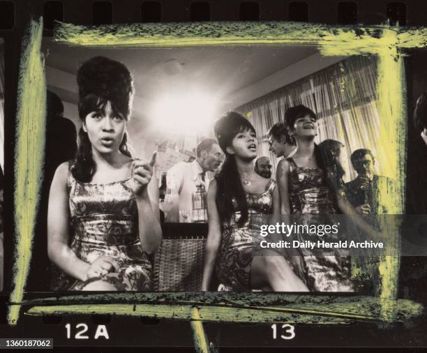 The Ronettes, 1964. Singing group. 'The Ronettes' singing troupe who are appearing in London. They come from America. D. H. Smith. 16th January,...