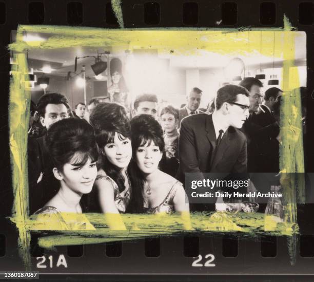 The Ronettes, 1964. Singing group. 'The Ronettes' singing troupe who are appearing in London. They come from America. D. H. Smith. 16th January,...