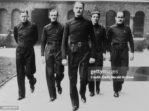 Sir Oswald Mosley in uniform, 1933