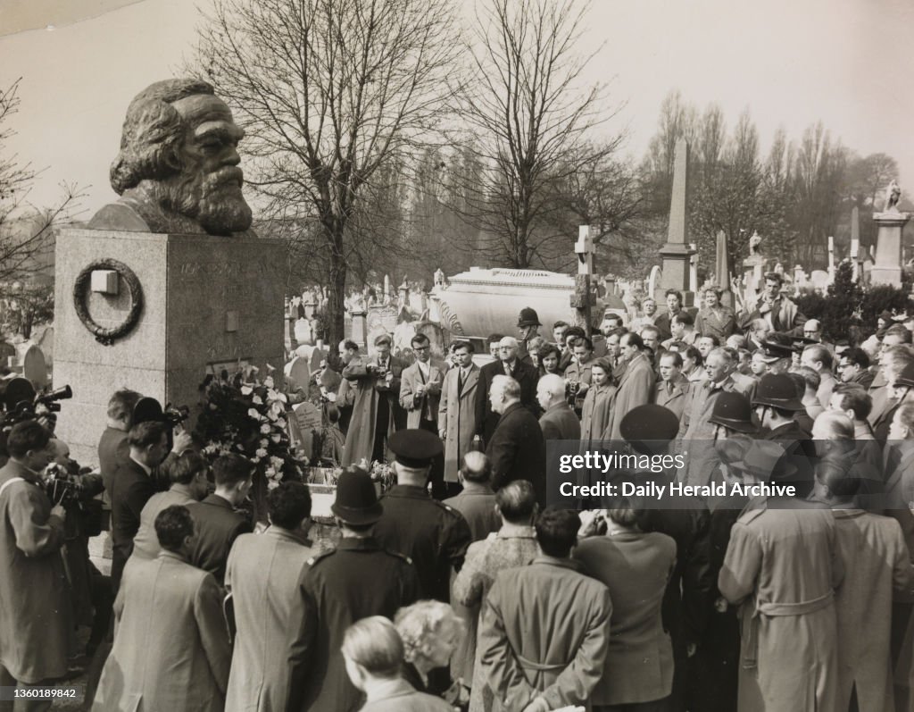 Soviet Leaders at Marx's Grave, 1956