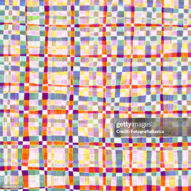 red and blue grid pattern - pink gingham stock illustrations