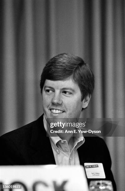 Scott McNealy, from Sun Microsystems/Oracle America, at the annual PC Forum, Phoenix, Arizona, February 22-25, 1987.