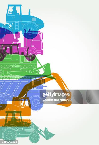construction vehicles - construction workers break stock illustrations