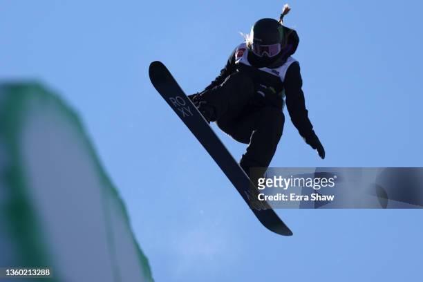 Chloe Kim of Team United States competes in the women's snowboard superpipe final during Day 5 of the Dew Tour at Copper Mountain on December 19,...