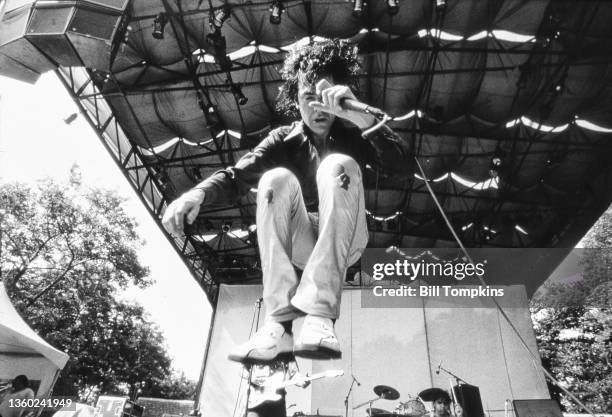 August 9: MANDATORY CREDIT Bill Tompkins/Getty Images Jon Spencer Blues Explosion performs at Central Park Summerstage on August 9, 1997 in New York...