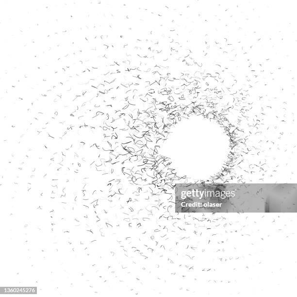 dust particles spiral around off center copy space - bias stock illustrations