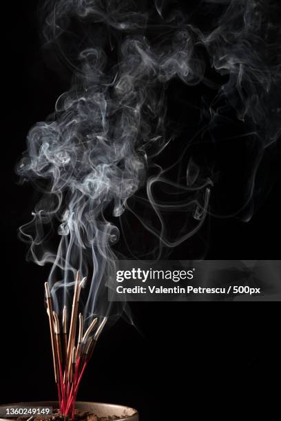 abstract concept chinese new year graphic element incense burning - ruß stock-fotos und bilder