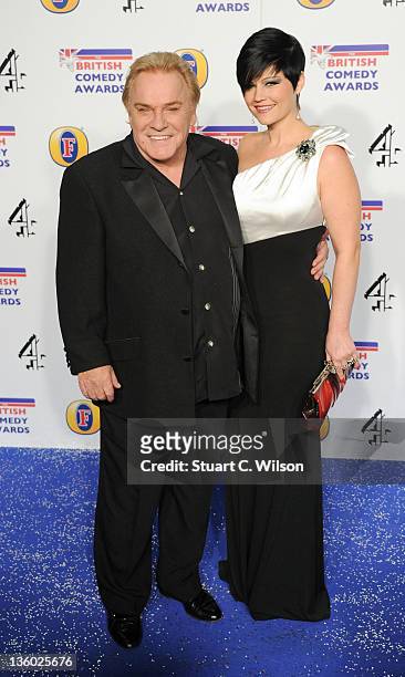 Freddie Starr and Sophie Lea attend the British Comedy Awards at Fountain Studios on December 16, 2011 in London, England.