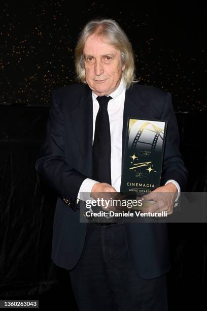 Enrico Vanzina attends the prize ceremony of the Cinemagia Movie Awards 2021 at Hotel St. Regis on December 21, 2021 in Rome, Italy.