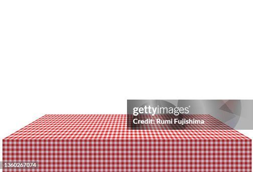 Empty table with tablecloth Empty table with tablecloth