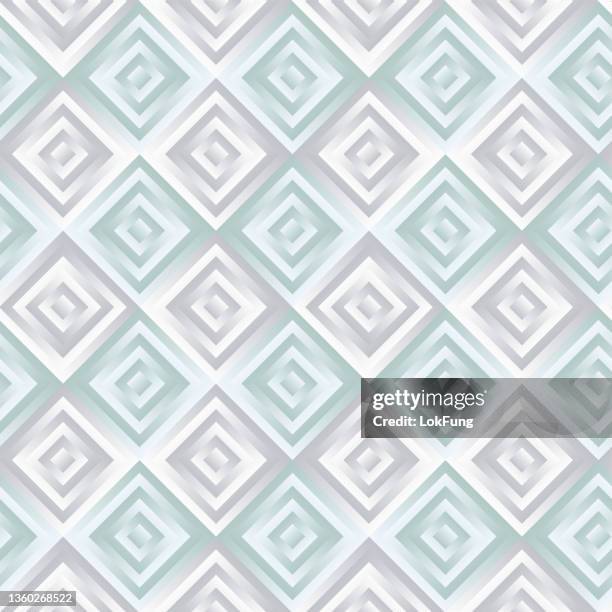 seamless silver and light blue diamond pattern - geometric tortoise stock illustrations