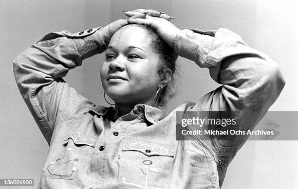 Soul singer Etta James poses for a portrait circa 1974 in New York City, New York.