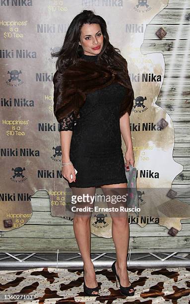 Cristina Del Basso attends the 'Niki Nika' Flagship Store Opening at via Borgognona on December 16, 2011 in Rome, Italy.