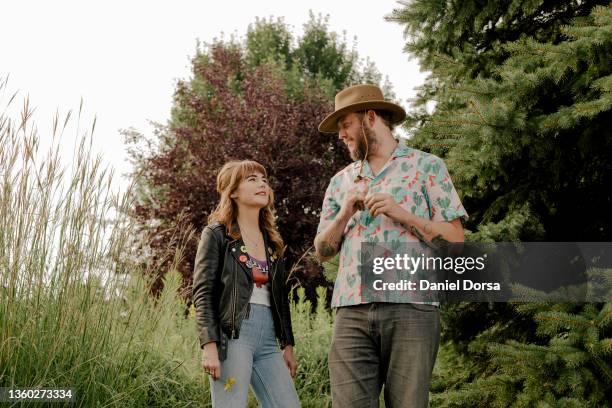 Singer/songwriter/musician/actress Jenny Lewis and singer/songwriter Justin Vernon of Bon Iver are photographed for Rolling Stone Magazine on August...