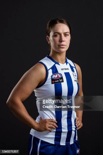 Grace Campbell pose for a photo on December 14, 2021 in Melbourne, Australia. Grace is 25 and works as a registered Critical Care Nurse based in...