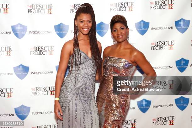 Adreena Thompson and Jocelyn Taylor attend the 5th annual Vision 2020 Ball Holiday Benefit Cocktail Gala by the Rescue Project and Haven Hands Inc.,...