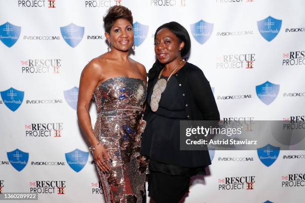 Jocelyn Taylor and Maureen Martin attend the 5th annual Vision 2020 Ball Holiday Benefit Cocktail Gala by the Rescue Project and Haven Hands Inc.,...