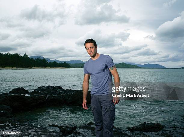 Actor Alex O'Loughlin is photographed for Honolulu Magazine on March 1, 2011 in Honolulu, Hawaii.