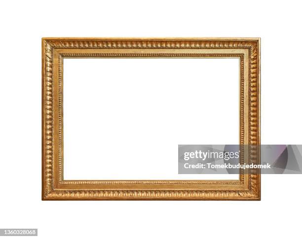 frame - gold rectangle stock pictures, royalty-free photos & images