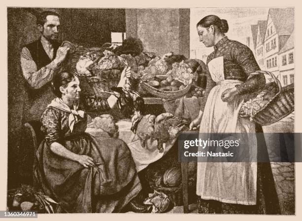 Market Stall Drawing Photos and Premium High Res Pictures - Getty Images