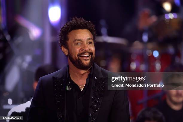 Singer Shaggy at the twenty-ninth edition of the Christmas Concert 2021. Auditorium Conciliazione. The concert will go on the evening of December...