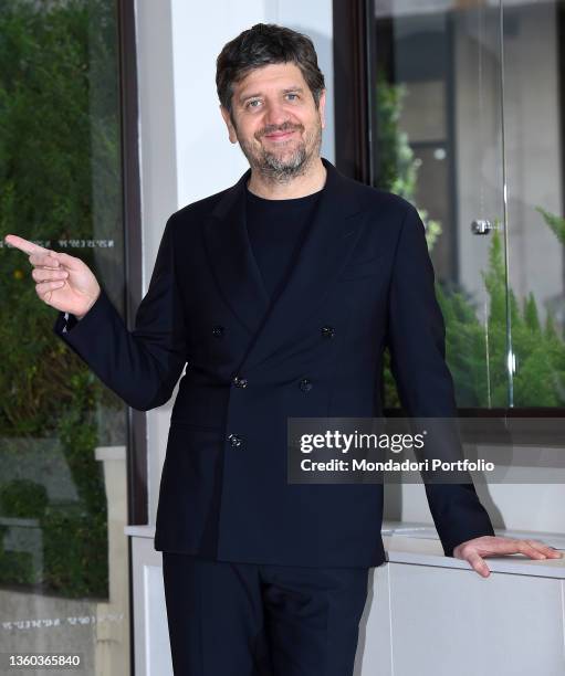 Italian actor Fabio De Luigi during the photocall of the film La befana vien di notte 2 at the hotel Visconti Palace. Rome , December 17th, 2021