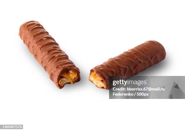chocolate bar,close-up of sweet food against white background - breaking habits ストックフォトと画像