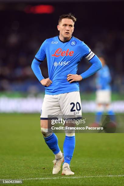 Piotr Zielinski Jogador Napoli Durante Série Jogos Campeonato Italiano  Napoli — Fotografia de Stock Editorial © VincenzoIzzo #620265956