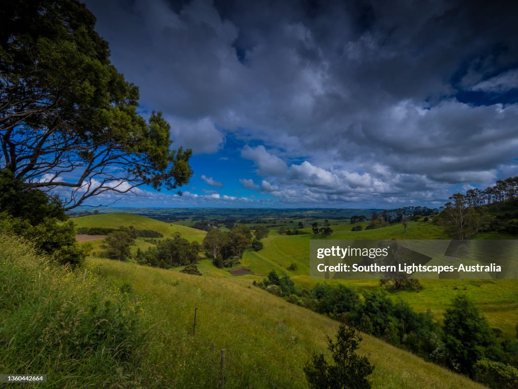 Franklin river near the Town of Toora, district of South Gippsland, Victoria, Australia