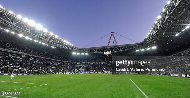 General view of the stadium during the Serie A match between Juventus FC and Novara Calcio at Juventus Arena on December 18, 2011 in Turin, Italy.