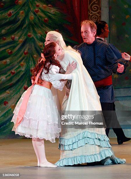 Leigh Hartley, Holly Madison and Jaime Gallagher perform in the Nevada Ballet Theatre presentatation of "The Nutcracker" at Paris Las Vegas on...