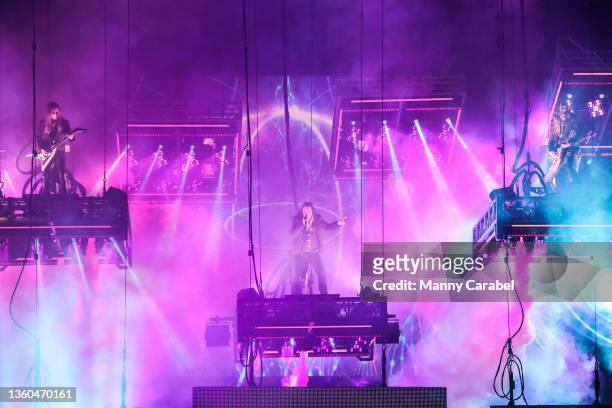 Trans-Siberian Orchestra performs onstage at Prudential Center on December 22, 2021 in Newark, New Jersey.