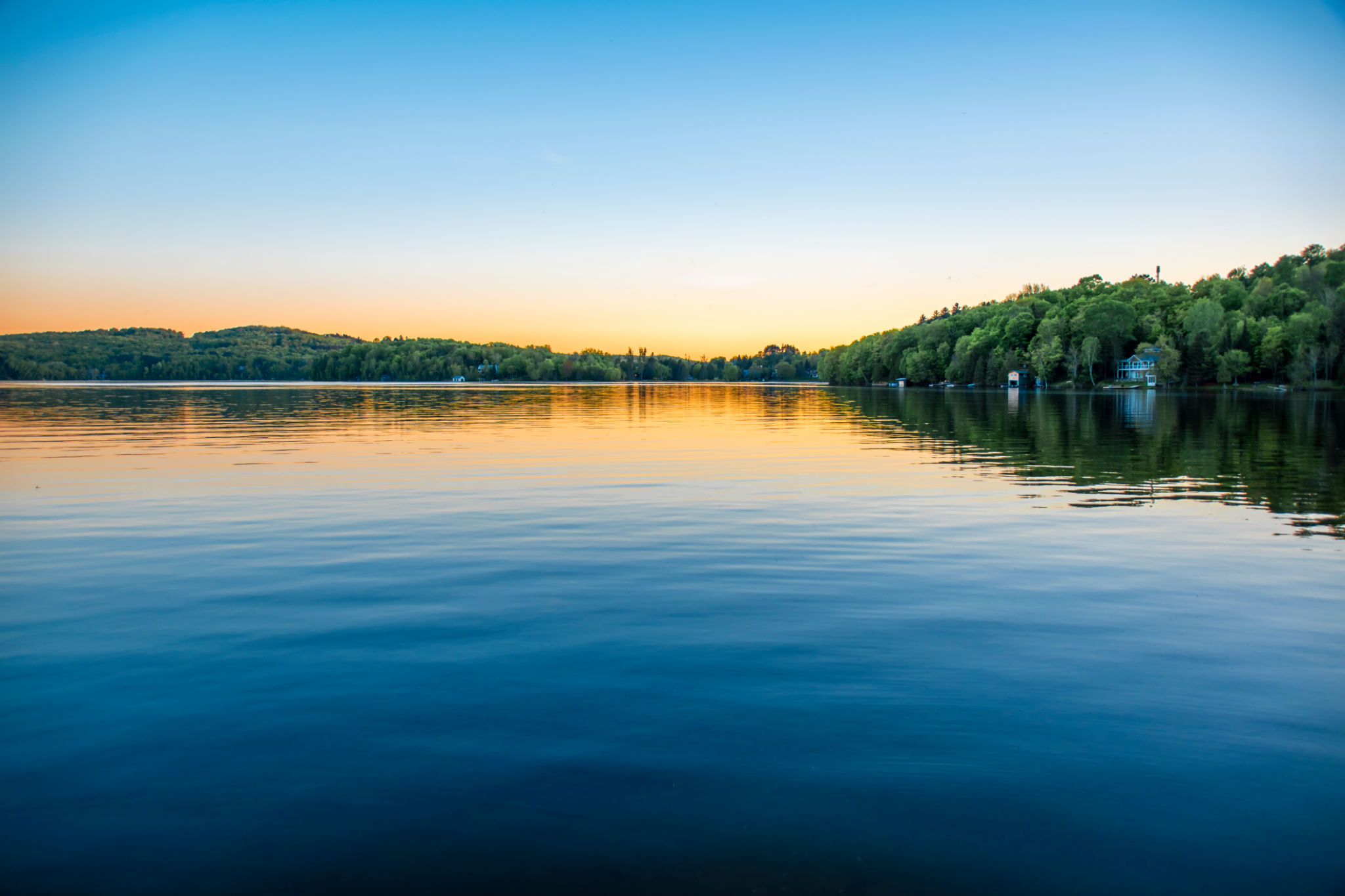 lake sunset