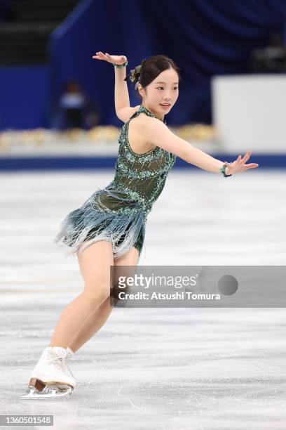 Marin Honda of Japan competes in the Women's Short Program during day one of the 90th All Japan Figure Skating Championships at Saitama Super Arena...